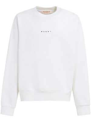 Marni sweat en coton à logo imprimé - Blanc