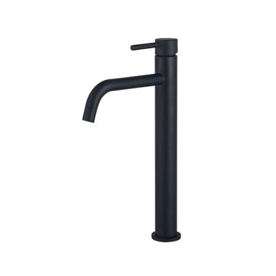 Fortifura Calvi Slim Wastafelkraan - 32cm - verhoogd - opbouw - mat zwart SW377836