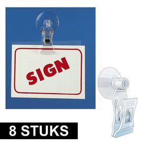 8x Versiering ophangsysteem met zuignap