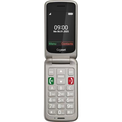 Gigaset GL595 Mobiele telefoon SOS-knop, Spatwaterdicht, Stofvrij Zilver