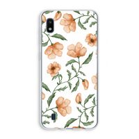 Peachy flowers: Samsung Galaxy A10 Transparant Hoesje