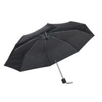 Kleine uitvouwbare paraplu zwart 96 cm   - - thumbnail