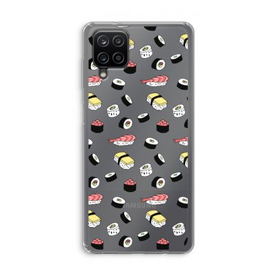 Sushi time: Samsung Galaxy A12 Transparant Hoesje