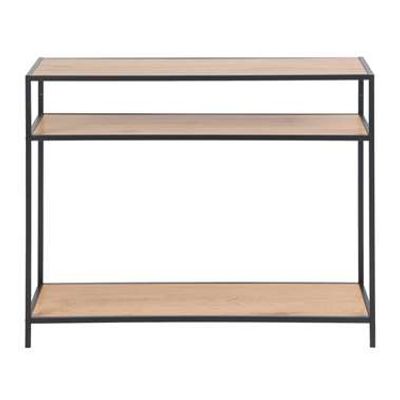 Dressoir Jaxx - naturel/zwart - 79x100x35 cm - Leen Bakker