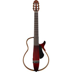 Yamaha SLG200N Crimson Red Burst Silent Guitar elektr.-akoestische klassieke gitaar met tas