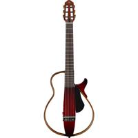 Yamaha SLG200N Crimson Red Burst Silent Guitar elektr.-akoestische klassieke gitaar met tas - thumbnail