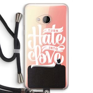 Turn hate into love: HTC U Play Transparant Hoesje met koord