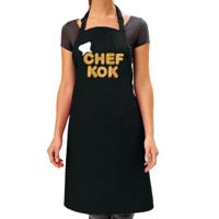 Verjaardag cadeau schort - Chefkok - keukenprinses - zwart - Moederdag Verjaardag cadeau schort - Chefkok - keukenprinses - zwart - Moederdag