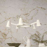 its about RoMi Hanglamp 'Biarritz' Rond, Verstelbaar, 5-lamps, kleur Wit