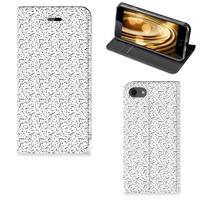 iPhone 7 | 8 | SE (2020) | SE (2022) | Hoesje met Magneet | Stripes Dots iPhone 7 | 8 | SE (2020) | SE (2022) | Hoesje met Magneet | Stripes Dots