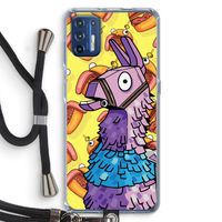 Loot Burger: Motorola Moto G9 Plus Transparant Hoesje met koord