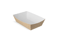 Frietbakjes A9 kraft/wit BIO