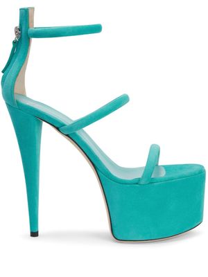 Giuseppe Zanotti sandales GZ Aida 150 mm à plateforme - Vert