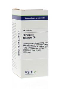 VSM Phytolacca decandra D6 (200 tab)