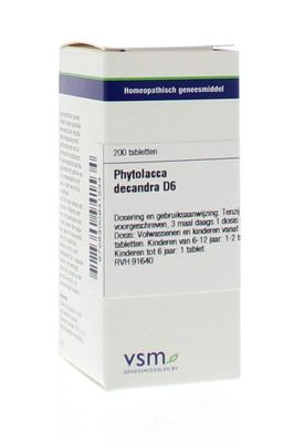 VSM Phytolacca decandra D6 (200 tab)