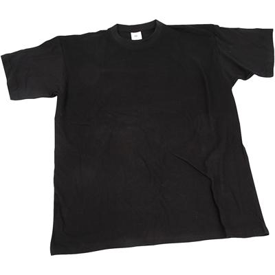 Creativ Company T-shirts, b: 40 cm, afm 7-8 jaar, ronde hals, 145 gr, zwart, 1 stuk