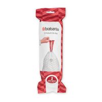 Brabantia PerfectFit afvalzak met trekbandsluiting code J, 20-25 liter, 10 stuks/rol - White