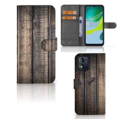 Motorola Moto E13 4G | Book Style Case | Steigerhout