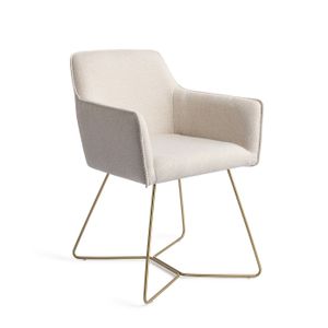 Jesper Home Eetkamerstoel 'Hofu' Beehive Gold, kleur Enoki