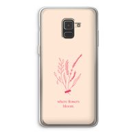 Where flowers bloom: Samsung Galaxy A8 (2018) Transparant Hoesje