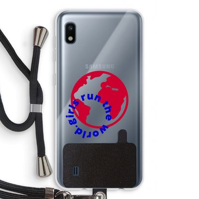 Run The World: Samsung Galaxy A10 Transparant Hoesje met koord