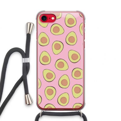 Dancing avocados: iPhone SE 2020 Transparant Hoesje met koord