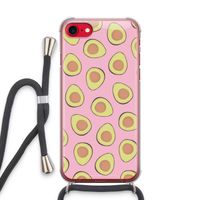 Dancing avocados: iPhone SE 2020 Transparant Hoesje met koord