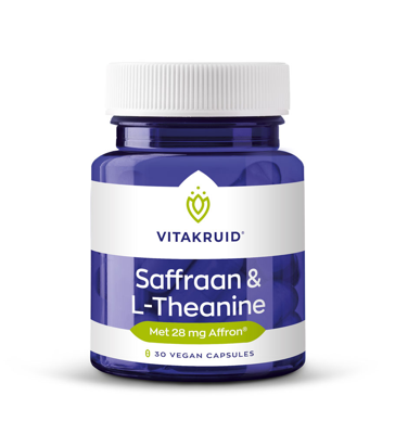 Vitakruid Saffraan 28 mg (Affron®) & L-Theanine Groene Thee 30