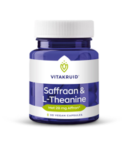 Vitakruid Saffraan 28 mg (Affron®) & L-Theanine Groene Thee 30