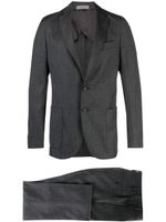 Corneliani mélange-effect single-breasted wool suit - Gris - thumbnail