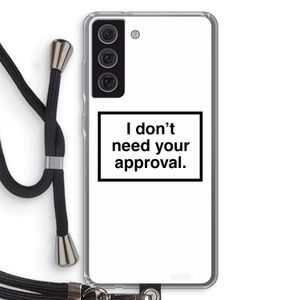 Don't need approval: Samsung Galaxy S21 FE Transparant Hoesje met koord