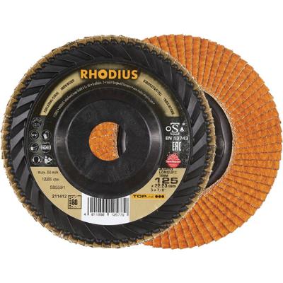 Rhodius 211412 JUMBO LONGLIFE TRIM Lamellenschijf RVS, Staal 10 stuk(s)