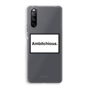 Ambitchious: Sony Xperia 10 III Transparant Hoesje