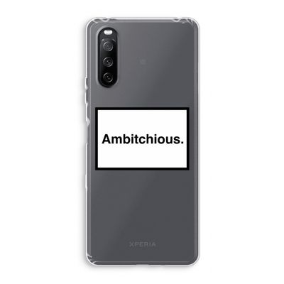 Ambitchious: Sony Xperia 10 III Transparant Hoesje