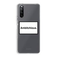 Ambitchious: Sony Xperia 10 III Transparant Hoesje