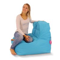 'Sofa' Aqua Beanbag - Sack - Blauw - Puffi