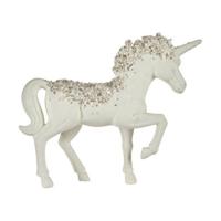 Decoratieve figuren Eenhoorn 9,5 x 31 x 40 cm Wit Plastic