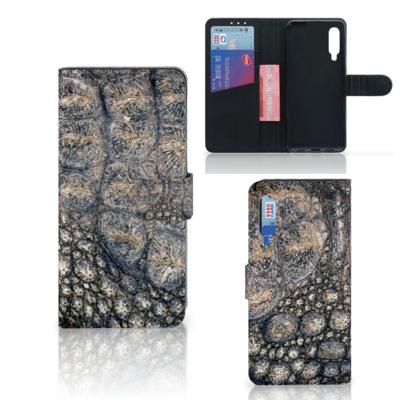 Xiaomi Mi 9 | Telefoonhoesje | Met pasjeshouder | Krokodillenprint