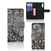 Xiaomi Mi 9 | Telefoonhoesje | Met pasjeshouder | Krokodillenprint