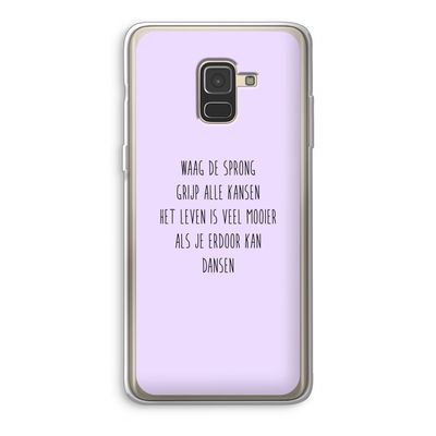 Sprong: Samsung Galaxy A8 (2018) Transparant Hoesje