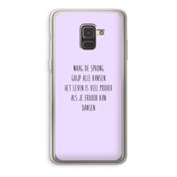 Sprong: Samsung Galaxy A8 (2018) Transparant Hoesje