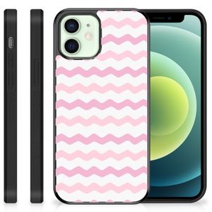 iPhone 12 Mini Bumper Case Waves Roze