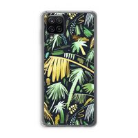 Tropical Palms Dark: Samsung Galaxy A12 Transparant Hoesje Tropical Palms Dark: Samsung Galaxy A12 Transparant Hoesje