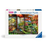 Ravensburger puzzel theehuis in Japanse tuin - 1000 stukjes - thumbnail