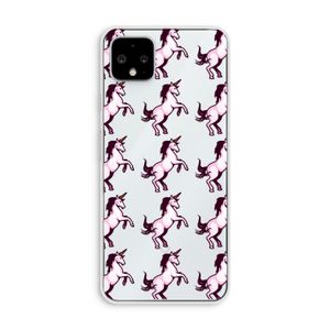 Musketon Unicorn: Pixel 4 XL Transparant Hoesje