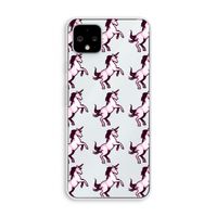 Musketon Unicorn: Pixel 4 XL Transparant Hoesje