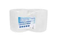 Toiletpapier cleaninq jumbo groot 2laags 350m wit
