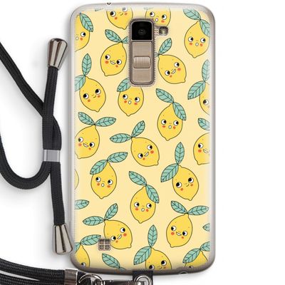 Citroenen: LG K10 (2016) Transparant Hoesje met koord