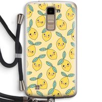 Citroenen: LG K10 (2016) Transparant Hoesje met koord