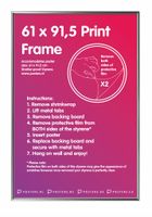 Wissellijst 61x91,5cm Zilver Kunststof - thumbnail